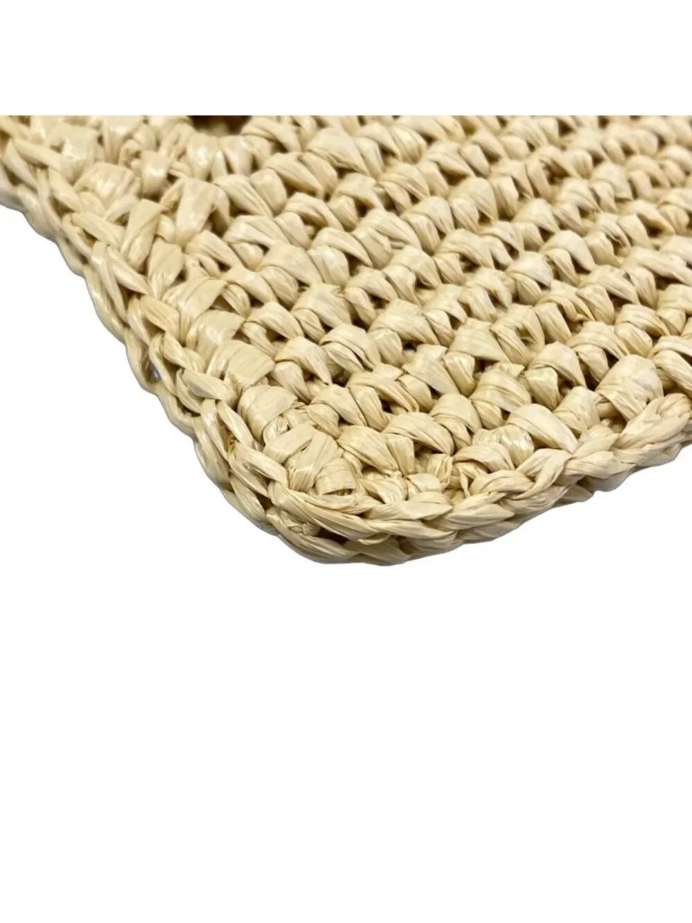 Miu Miu Woven Fabric Mini Bag Naturale Cognac Leather - Picture 6 of 15